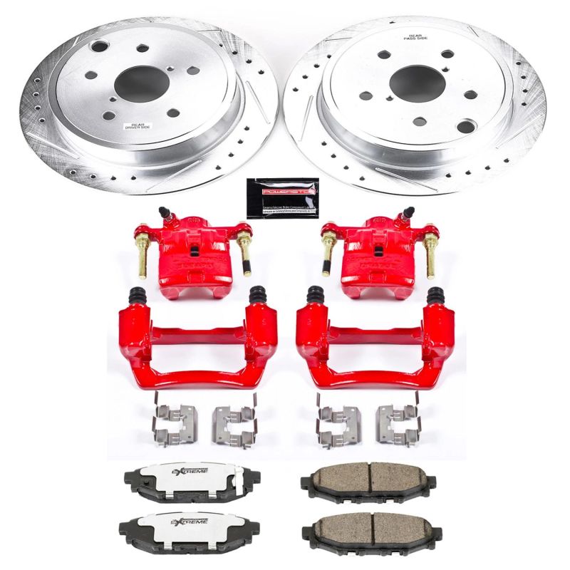 Kit de freins arrière Power Stop 15-19 Subaru WRX Z26 Street Warrior avec étriers
