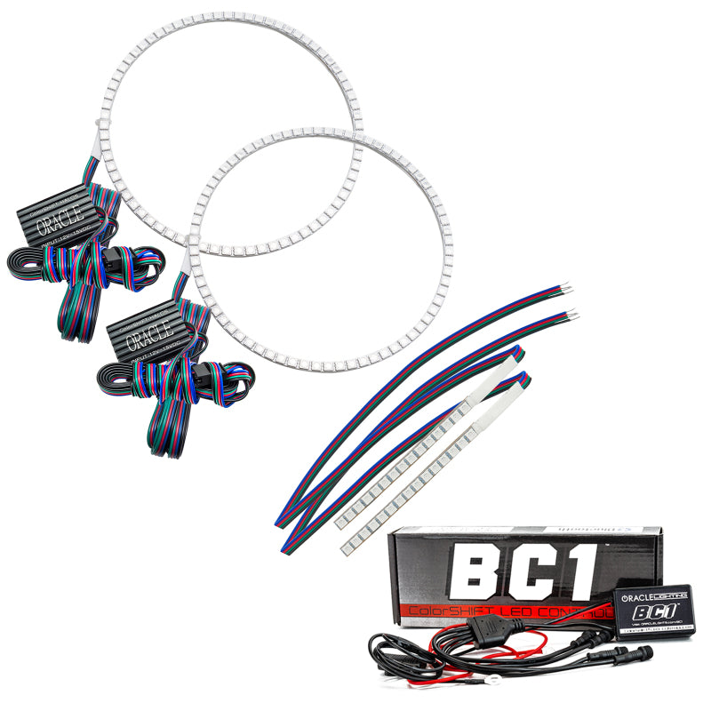 Oracle 21-22 Ford Bronco Headlight Halo Kit w/DRL Bar - Base Headlights -w/BC1 Cntrl