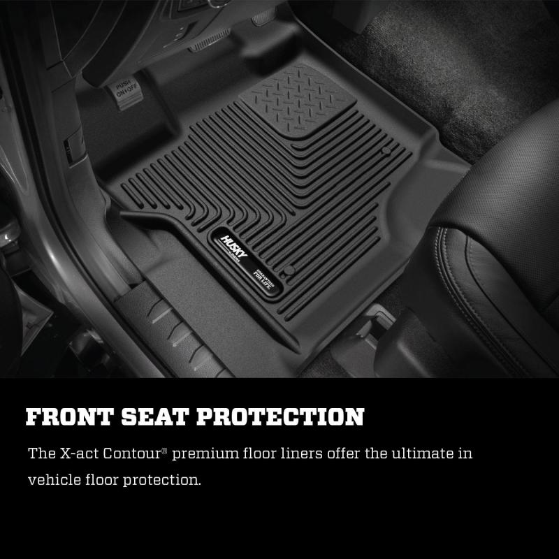 Revêtement de sol pour siège arrière Husky Liners 19-23 Kia Forte X-ACT - Noir