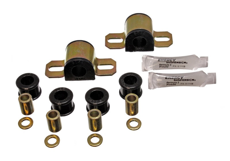 Bagues de barre stabilisatrice avant noires de 19 mm pour Mazda Miata 90-97 Energy Suspension (comprend la biellette d'extrémité de barre stabilisatrice B