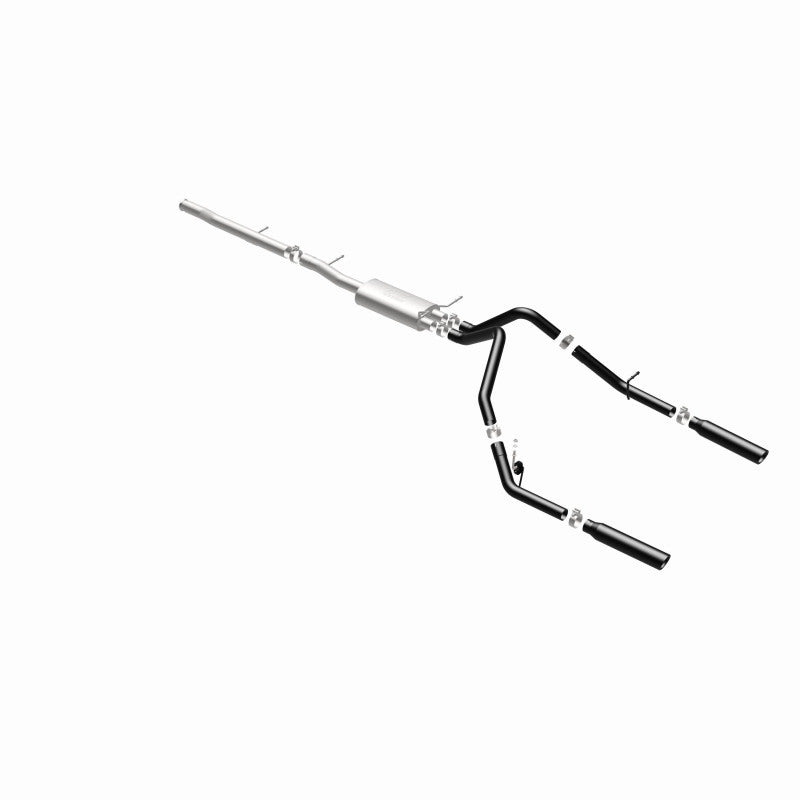 Cat-Back MagnaFlow SYS 3,5 pouces à embouts arrière divisés doubles noirs 10-13 Chevy Silverado / GMC Sierra 5,3 L