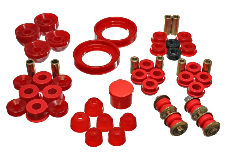 Ensemble de bagues principales Hyper-Flex rouges pour Honda Accord/Odyssey 90-93 Energy Suspension