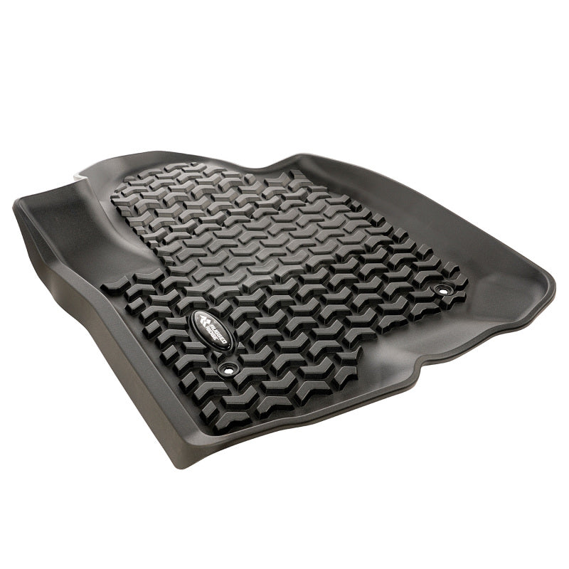 Revêtement de plancher avant Rugged Ridge noir pour Chevy Silverado Crew 2020