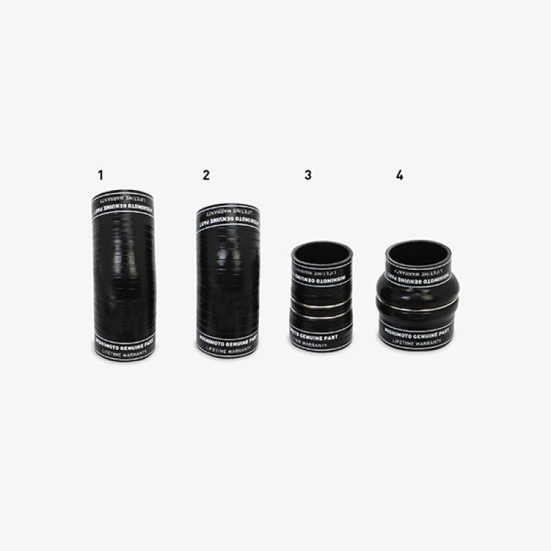 Kit de tuyaux et de soufflets d'échangeur intermédiaire Mishimoto 2013+ Dodge 6,7 L Cummins noir