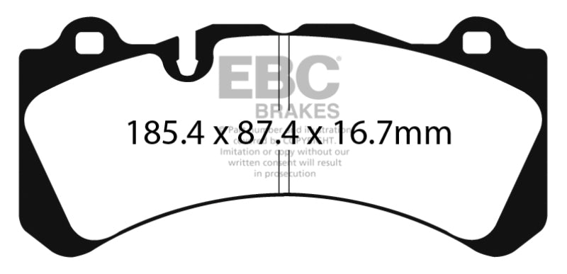 Plaquettes de frein avant EBC Yellowstuff pour Volvo S60 Polestar/V60 Polestar 3.0T 2014+