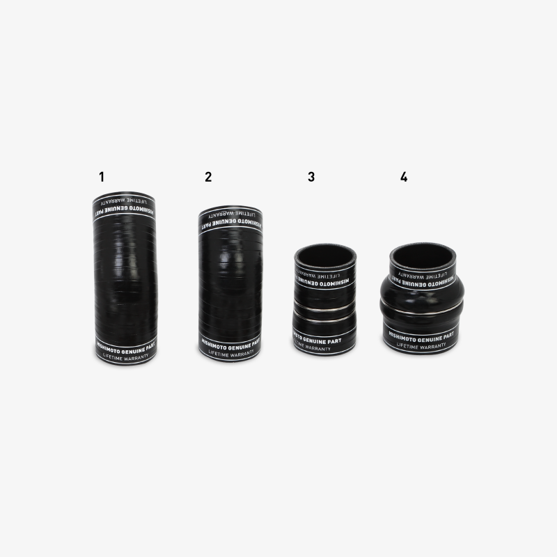 Kit de tuyaux et de soufflets d'échangeur intermédiaire Mishimoto 2013+ Dodge 6,7 L Cummins noir
