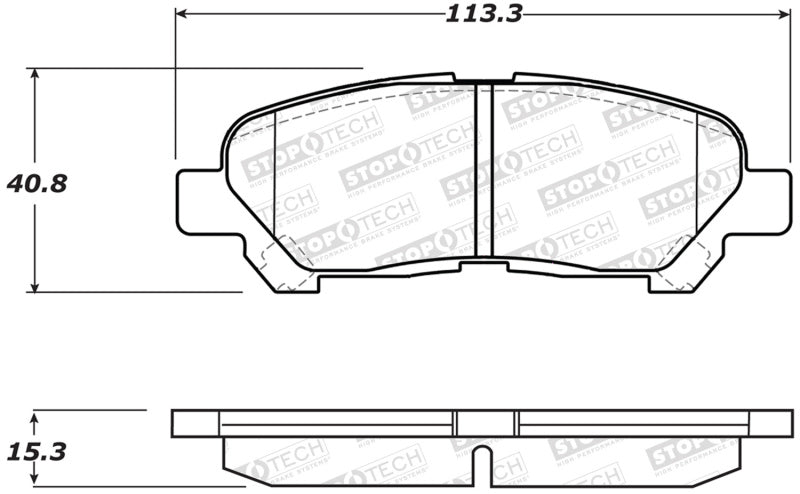 Plaquettes de frein StopTech Street - Avant
