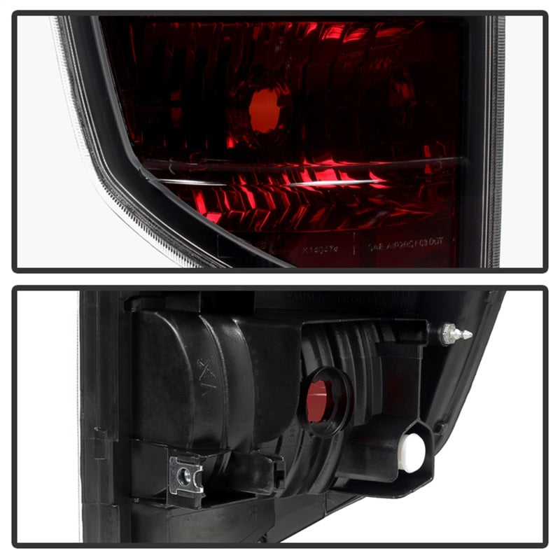 xTune Honda Ridgeline Pickup 06-08 OEM Style Tail Lights Red Smoked ALT-JH-HRID06-OE-RSM