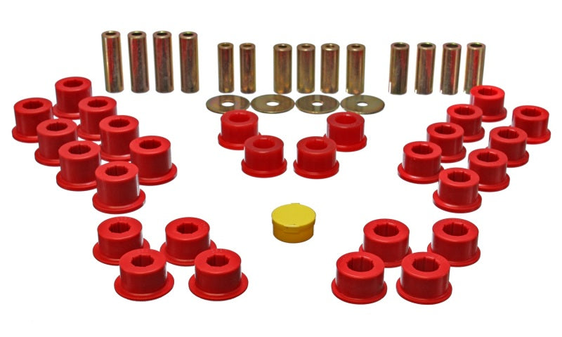 Ensemble de bagues de bras de suspension arrière rouges Energy Suspension 90-97 Mazda Miata