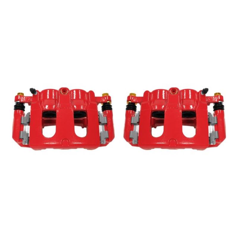 Étriers avant rouges Power Stop 11-17 Ford Explorer avec supports - Paire