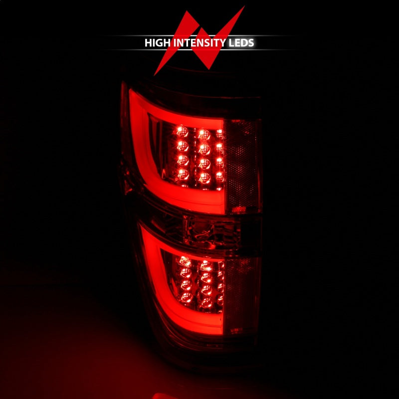 Feux arrière à LED ANZO 2009-2013 Ford F-150 Rouge/Clair