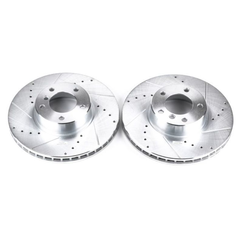Disques de frein avant Power Stop 01-03 Evolution percés et fendus pour BMW 530i - Paire
