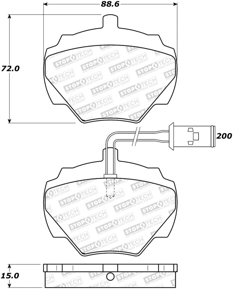 Plaquettes de frein StopTech Street - Avant