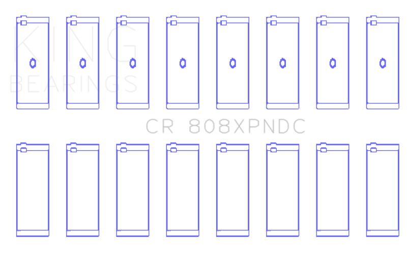 King Engine Bearings Chevrolet BBC 369-502 GEN IV/V/VI Connecting Rod Bearing Set