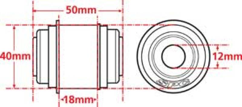 Joint flexible scellé SPC Performance X Axis pour Mustang Cobra