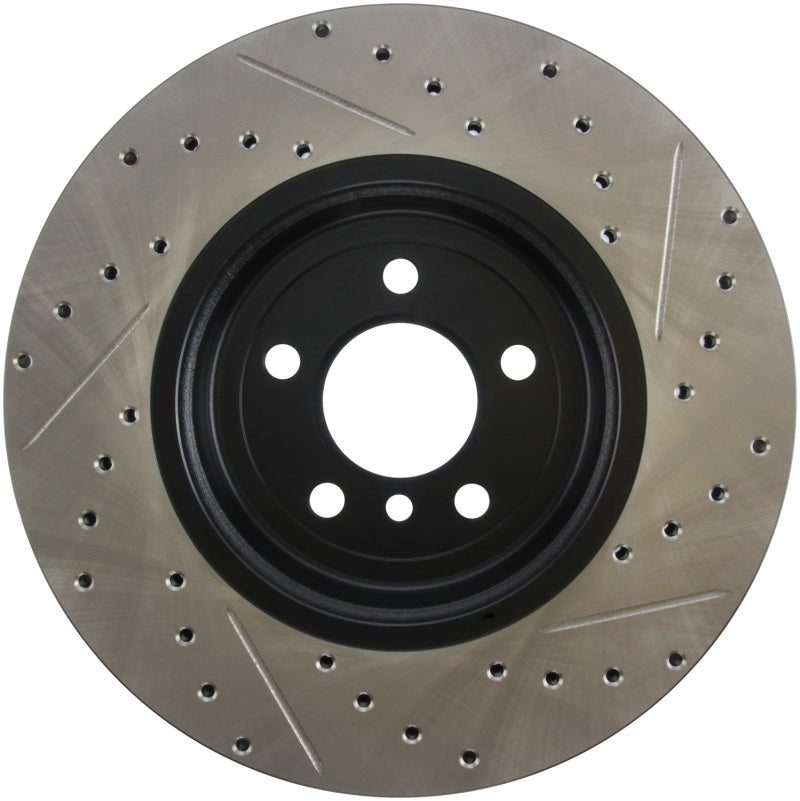 Disque de frein avant droit fendu et percé StopTech pour BMW 535i 2011-2013 / BMW 640i 2012-2016
