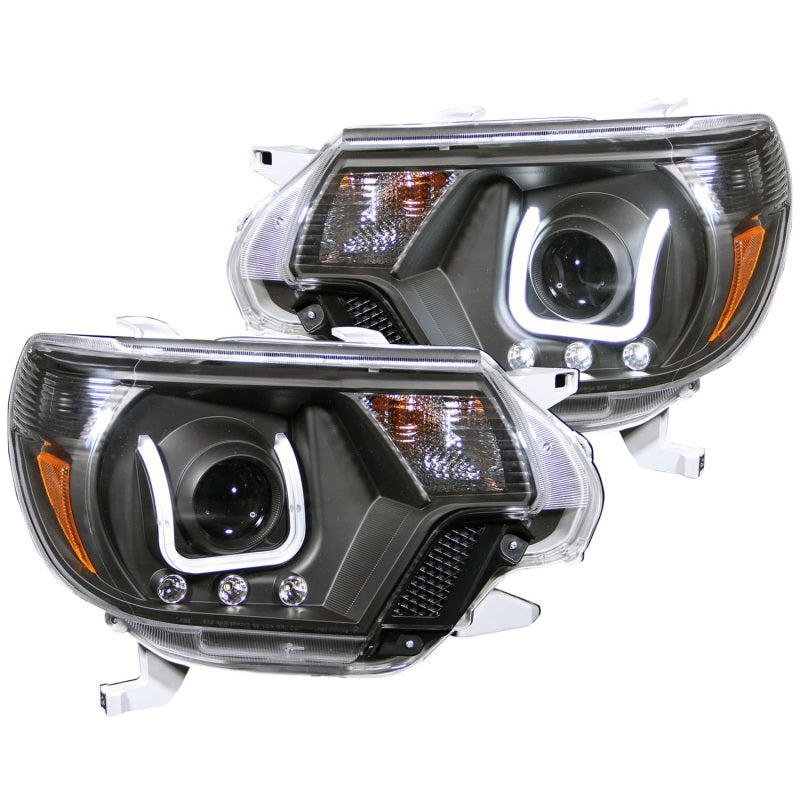 Phares de projecteur ANZO 2012-2015 Toyota Tacoma avec barre en U noire