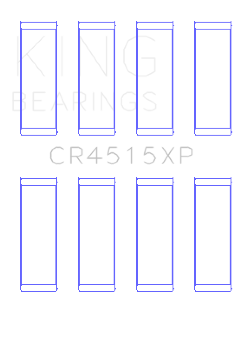 King Chrysler Ford Mazda Duratec 121ci 2.0L 16v Connecting Rod Bearing Set - Set of 4