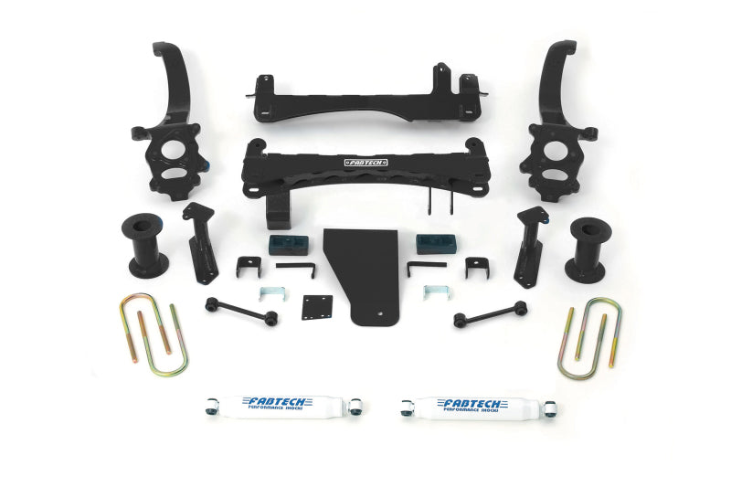 Système de base Fabtech 14-17 Nissan Titan 4WD 6 pouces avec amortisseurs de performance