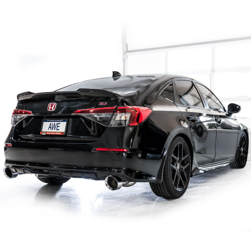 Échappement Catback AWE Tuning 22+ Honda Civic Si/Acura Integra Track Edition - Double embout chromé argenté