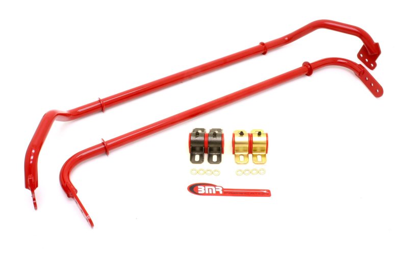 Kit de barres stabilisatrices avant et arrière BMR 10-11 5e génération Camaro avec bagues - Rouge