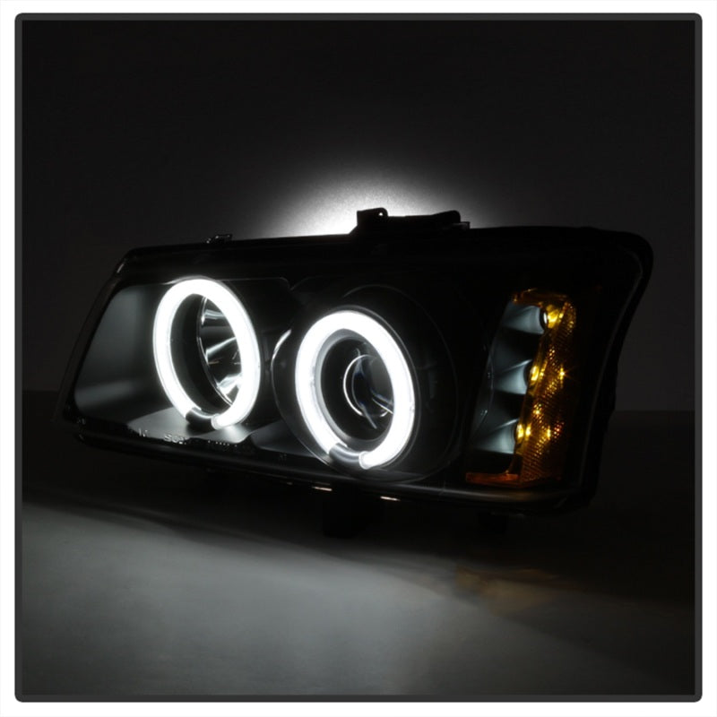 Spyder Chevy Silverado 1500 03-06 Projector Headlights CCFL Halo LED Blk High H1 PRO-YD-CS03-CCFL-BK