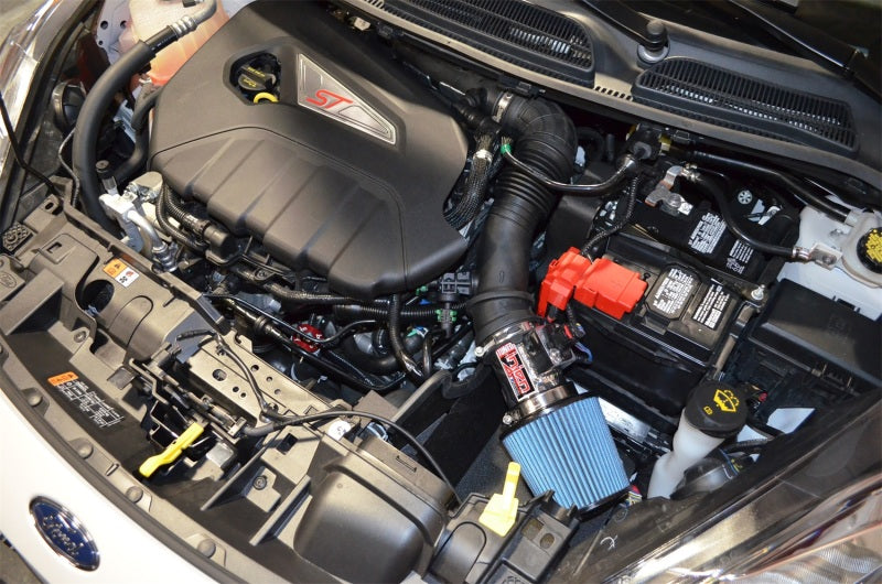 Injen 16-19 Ford Fiesta ST 1,6 L Turbo 4 cylindres Wrinkle Black Short Ram Intake avec MR Tech