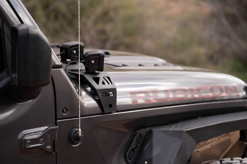 Support de barre lumineuse de capot DV8 Offroad 18-22 Jeep Gladiator JT