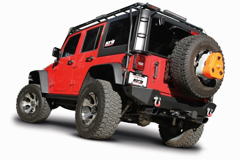Borla 12-16 Jeep Wrangler 3.6AT/MT 4WD 2+4DR S/SQ/RL/AC SR 2.5in, 2in Tip 3.5 sqx8 Noir Chrome