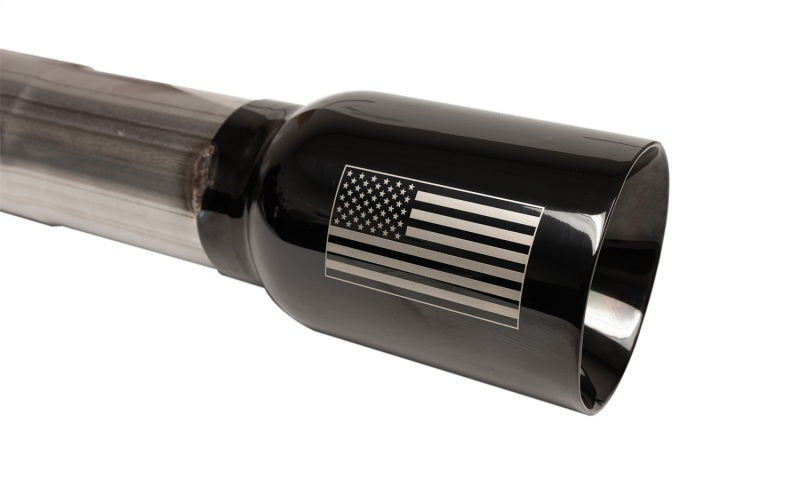 Jeep Wrangler JKU Corsa 07-18 3,6 L/3,8 L 2,75 po Échappement arrière sport avec embouts noirs American Flag de 4 po