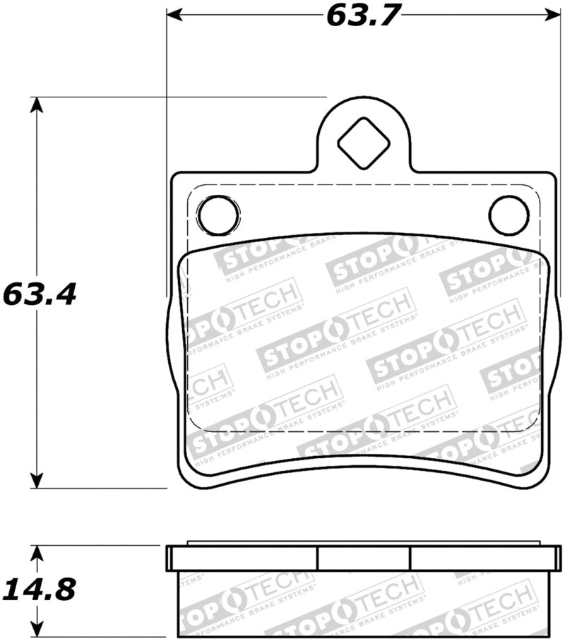 Plaquettes de frein StopTech Street