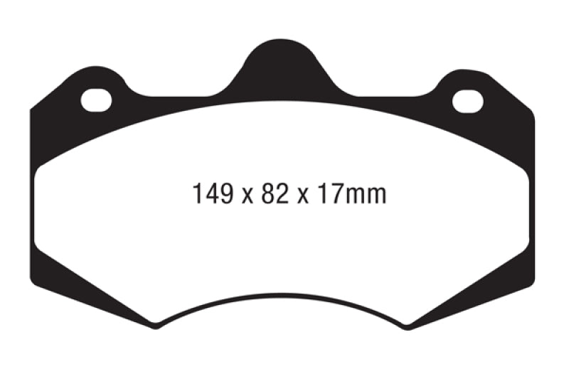 Étrier de frein EBC AP Racing CP7040 (plaquette de frein AP Racing CP7040D54) Plaquettes de frein Bluestuff