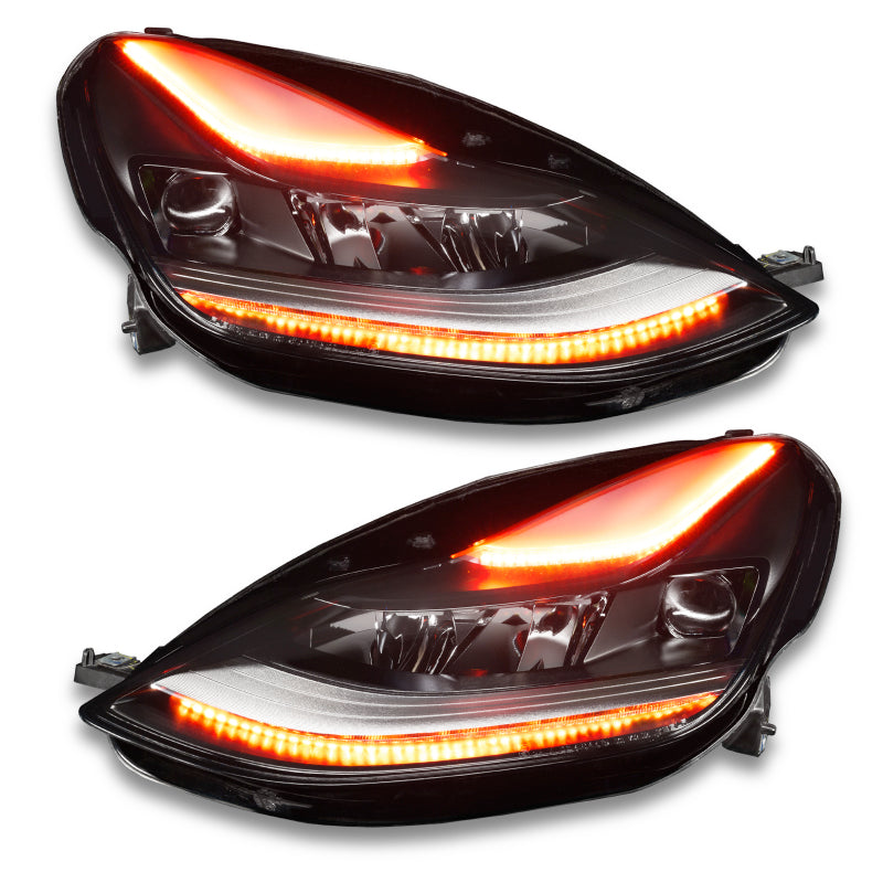 Oracle 2021+ Tesla Model 3 Dynamic ColorSHIFT Headlight DRL Upgrade Kit