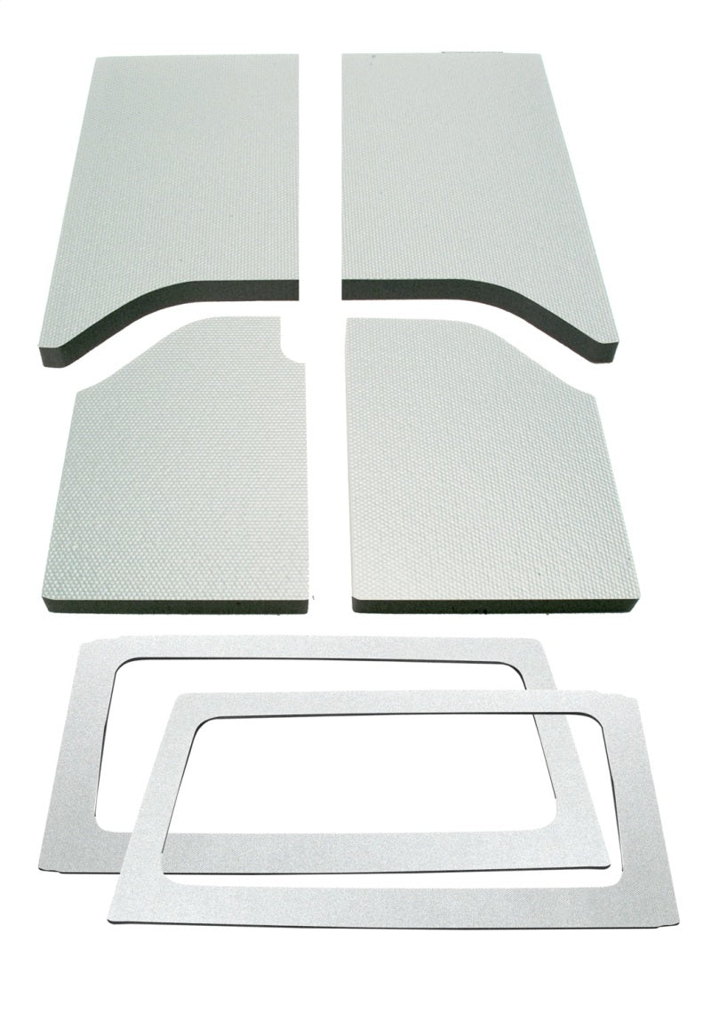 Kit de garniture de pavillon complet pour Jeep Wrangler JK 2 portes DEI 11-18 - 6 pièces - Blanc