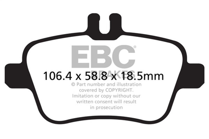 Plaquettes de frein arrière EBC 13+ Mercedes-Benz CLA250 2.0 Turbo Yellowstuff