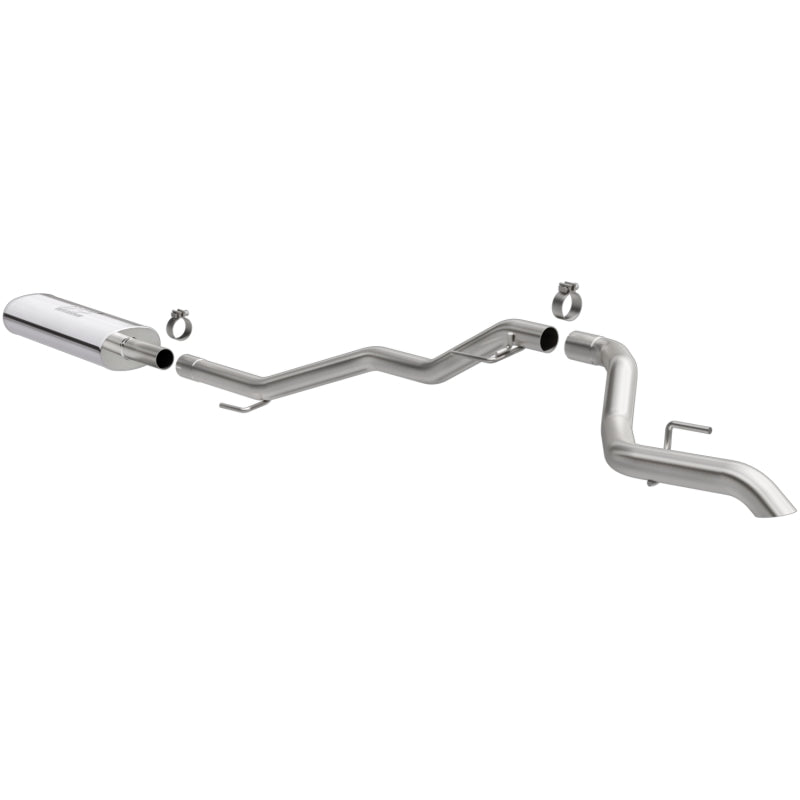 Échappement arrière simple MagnaFlow 2020 Jeep Gladiator 2,5 pouces Rock Crawler Series SS Cat-Back sans embout