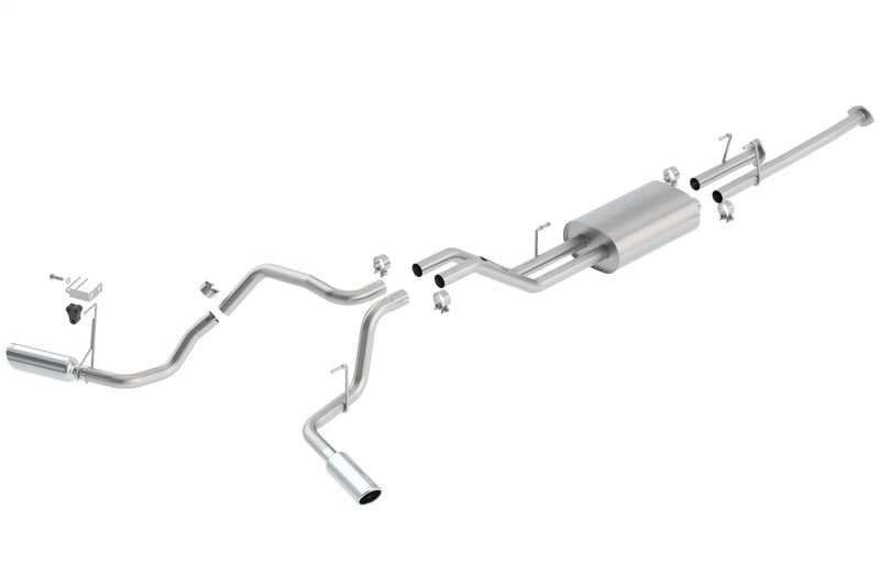 Échappement Catback double divisé Borla 09-15 Toyota Tundra 4,6 L / 5,7 L V8 Crew Max / Double Cab SS