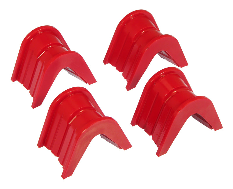 Bagues en C Prothane 66-79 Ford F100/250/Bronco décalées de 4 degrés - Rouge