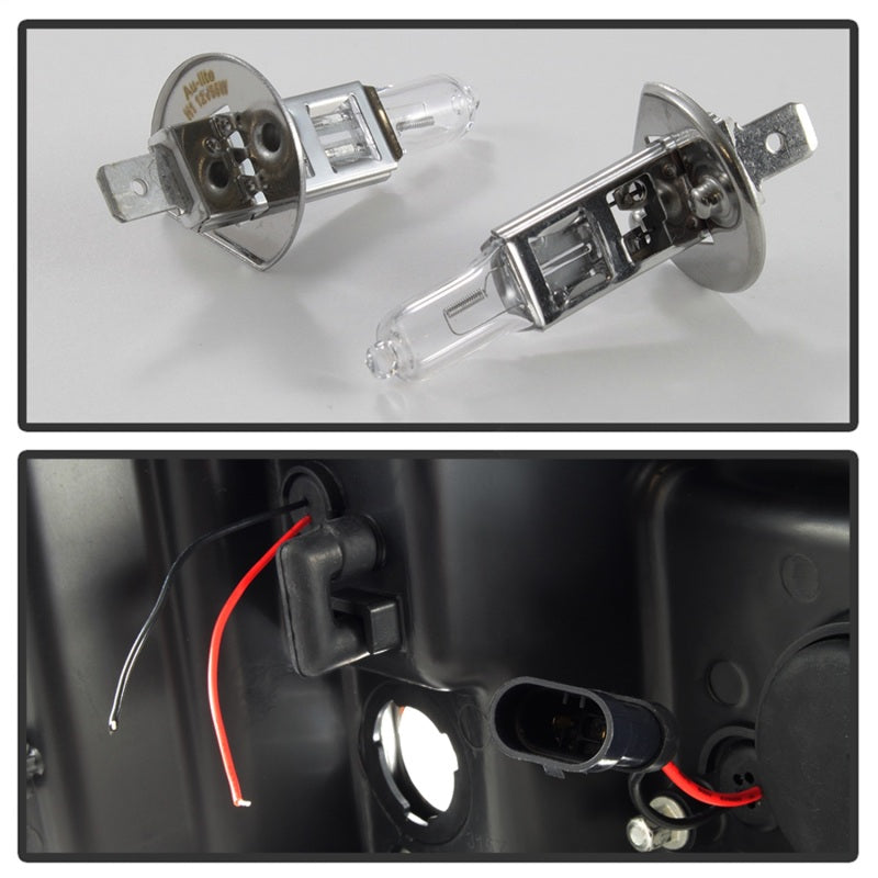 Phares de projecteur Spyder Chevy Silverado 1500 07-13 V2 - LED DRL - Noir PRO-YD-CS07V2-DRL-BK