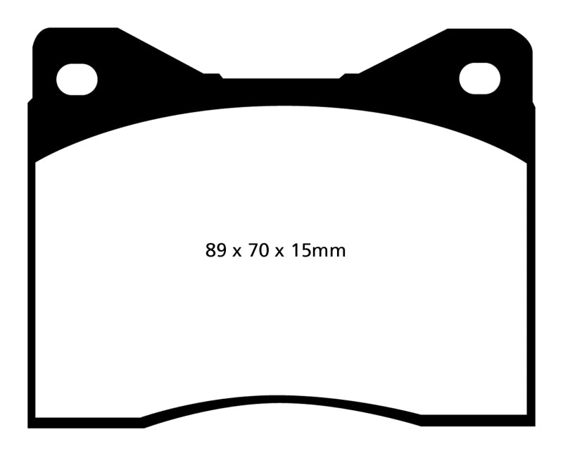 Plaquettes de frein arrière Redstuff EBC 88-90 Lamborghini Countach 5.2 (Anniversaire)
