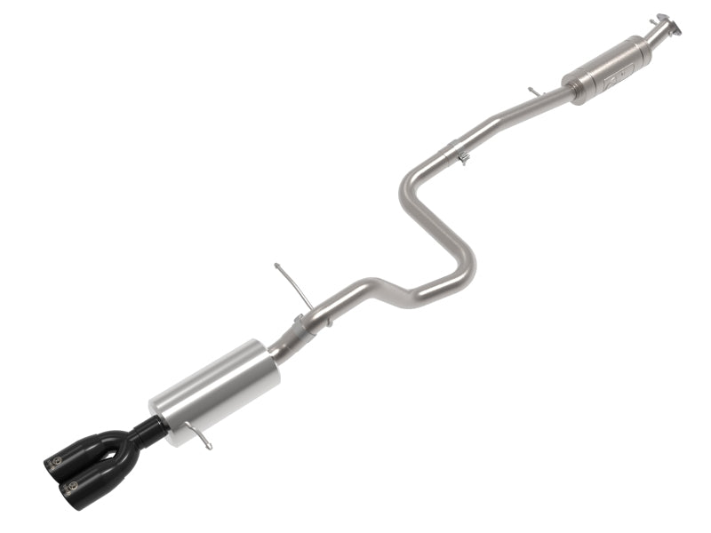 aFe Takeda Series 2 1/2in 304 SS Cat-Back 14-19 Ford Fiesta L4-1.6L (t) avec embout noir