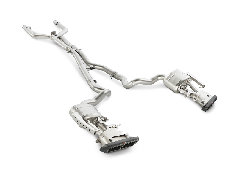 Arrière de catalyseur Akrapovic 15-17 AMG C63 Estate Evolution Line (titane) avec embouts en carbone (tuyau de liaison requis)