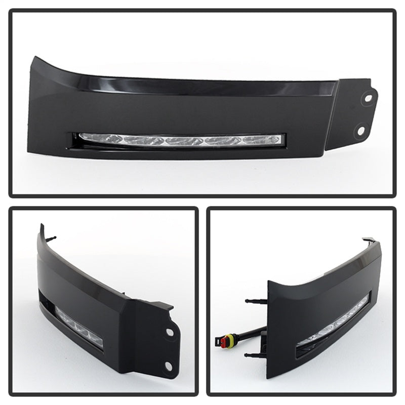 Feux de jour à LED Spyder Toyota Tundra 07-13 (look modèle XSP-X) sans interrupteur noir FL-DRL-TTU07-BK