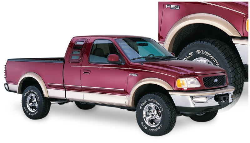 Bushwacker 97-03 Ford F-150 Extend-A-Fender Style Flares 2 pièces - Noir