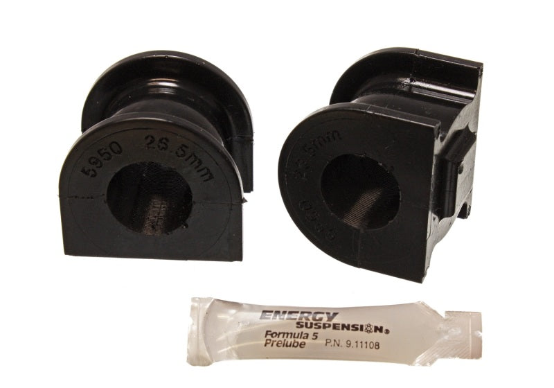 Ensemble de bagues de barre stabilisatrice arrière noires de 26,5 mm pour Honda S2000 00-09 Energy Suspension