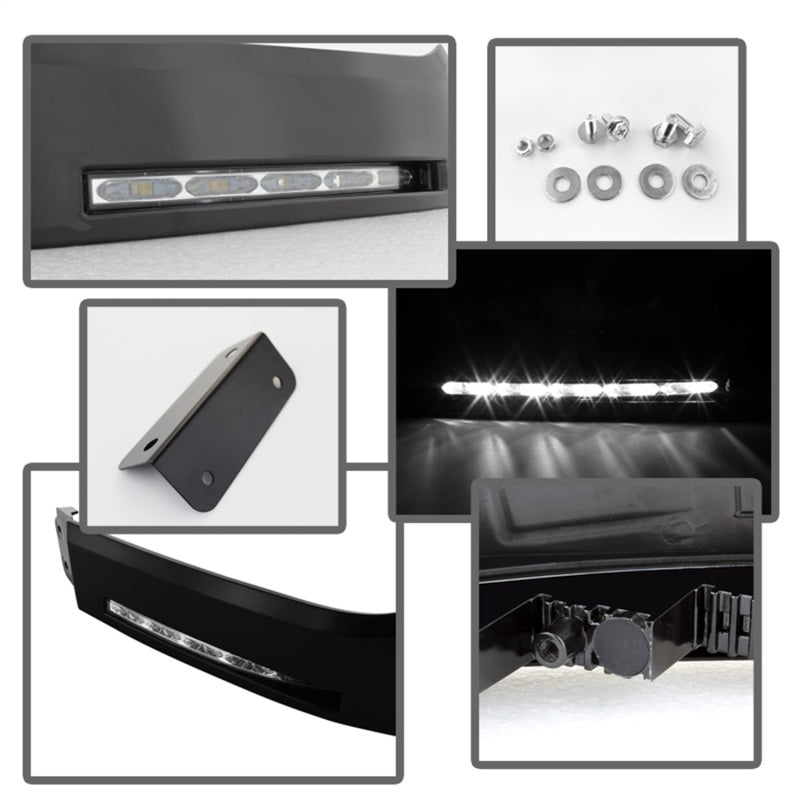 Feux de jour à LED Spyder Toyota Tundra 07-13 (look modèle XSP-X) sans interrupteur noir FL-DRL-TTU07-BK