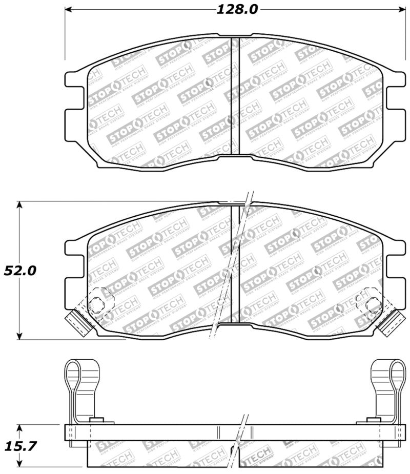 Plaquettes de frein avant StopTech Performance 4/89-99 Mitsubishi Eclipse GST