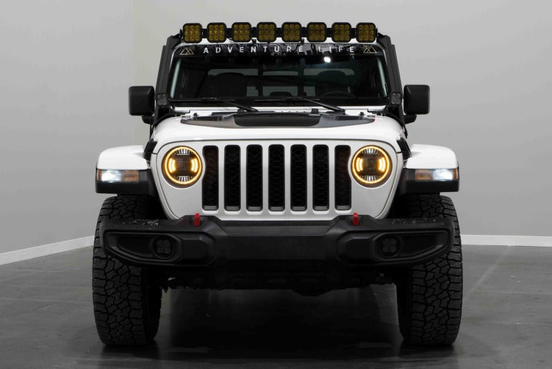 Kit de barre lumineuse combinée blanche pour pare-brise Jeep JL SS5 Pro CrossLink de Diode Dynamics