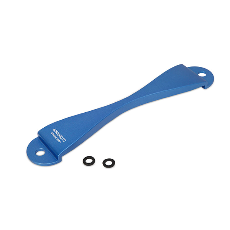 Attache de batterie CNC Mishimoto Subaru - Bleu