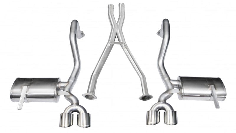 Corsa 97-04 Chevrolet Corvette C5 Z06 5.7L V8 poli Xtreme Cat-Back + échappement XO